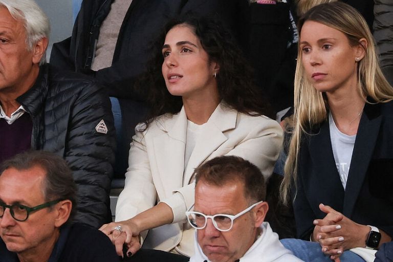 Mery Perelló anima a Rafa Nadal en Roland Garros