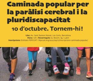 La famosa marcha por la parálisis cerebral y la discapacidad múltiple vuelve a las calles de Barcelona

