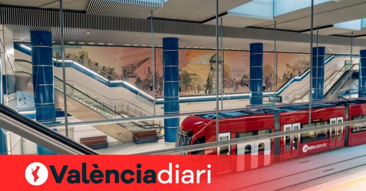 Una nueva línea de tranvía une el centro de Valencia con la Ciudad de las Artes y el barrio de Nazaret